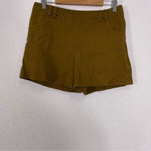 Elevenses | Anthropologie Brownish-Yellow High Waisted Shorts
